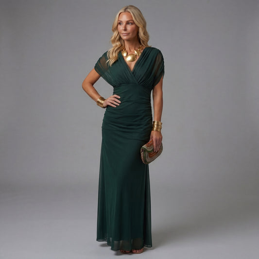 Vestido Maxi Verde Elegante