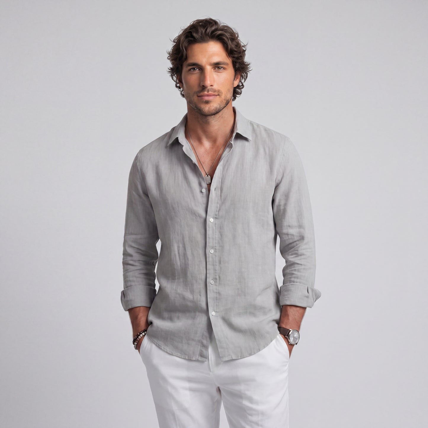 Camisa Veraniega de Corte Holgado
