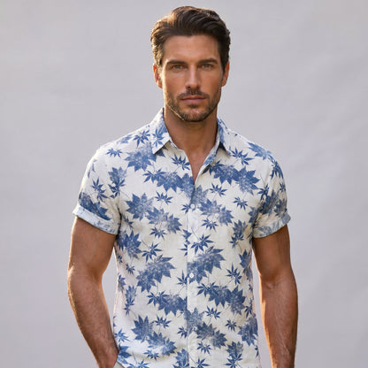 Chemise en lin Feuilles d'érable