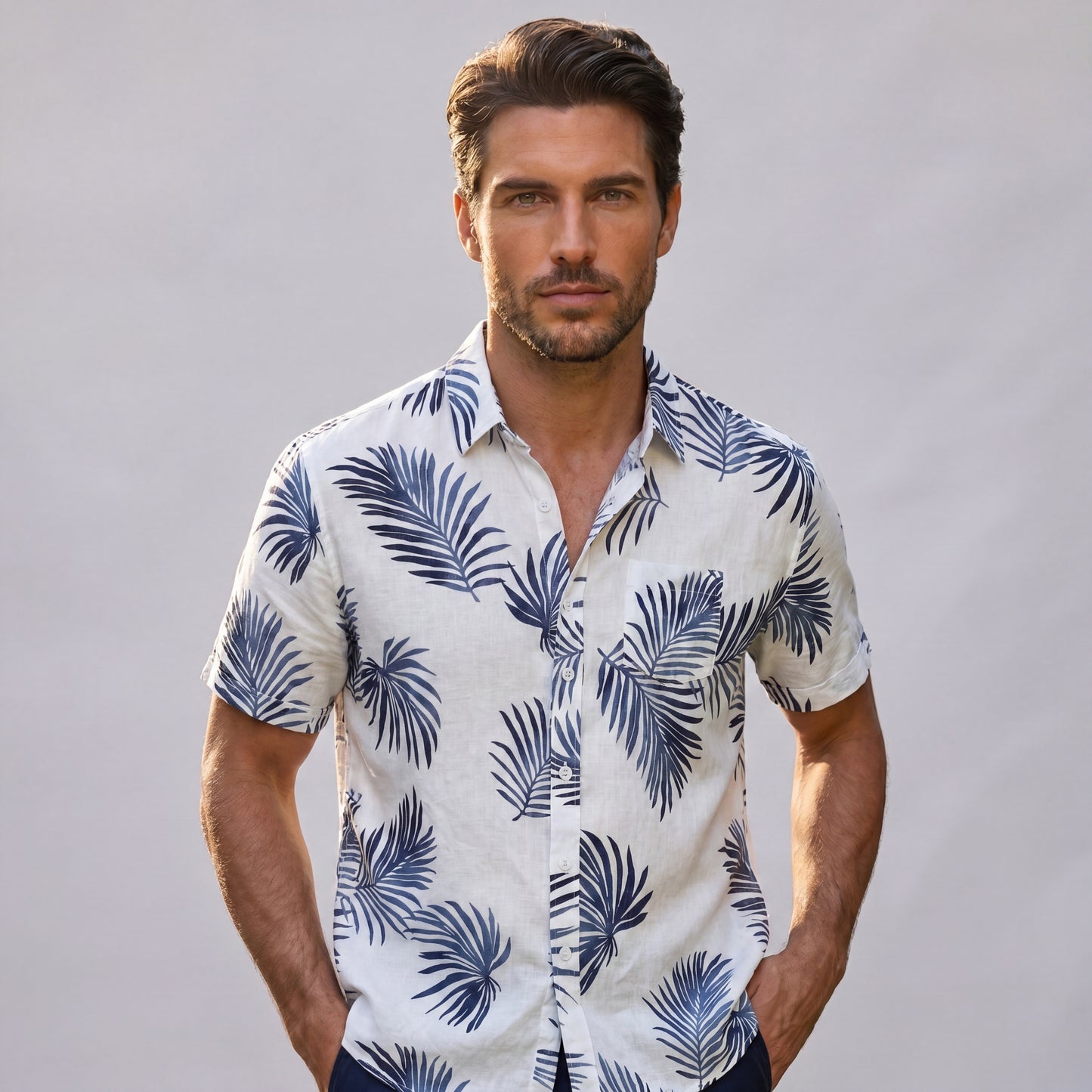 Chemise hawaïenne décontractée été plage