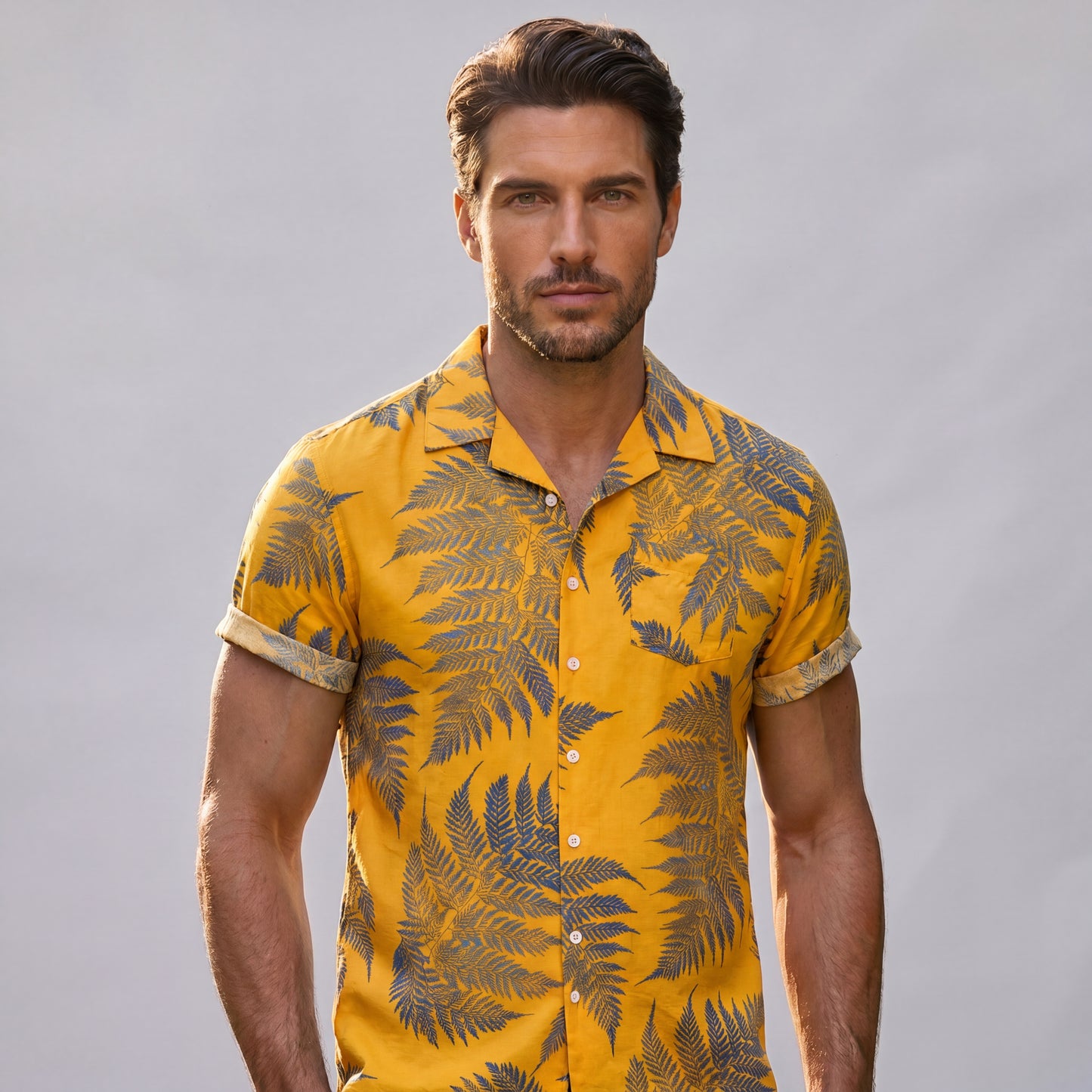 Chemise hawaïenne Feuilles tropicales