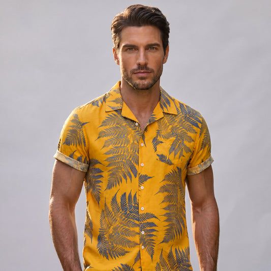 Chemise hawaïenne Feuilles tropicales