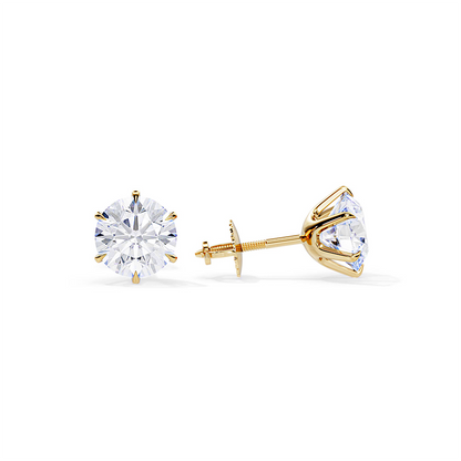 Pendientes elegantes de oro blanco Tera