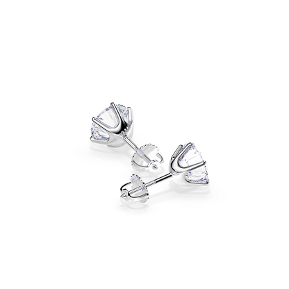 Pendientes elegantes de oro blanco Tera