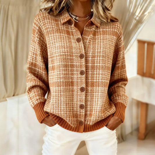 Suéter Suave De Cuadros