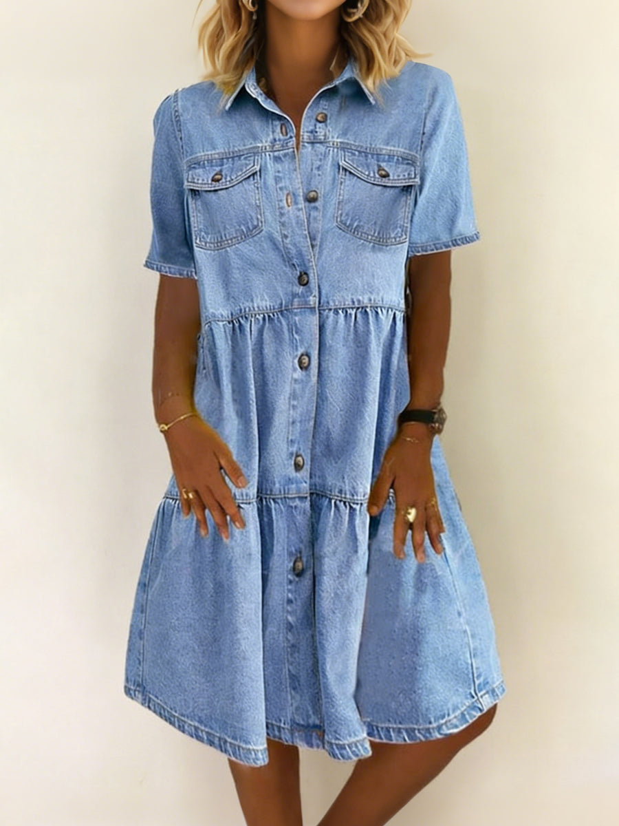 Sophia | Robe en jean décontractée et chic