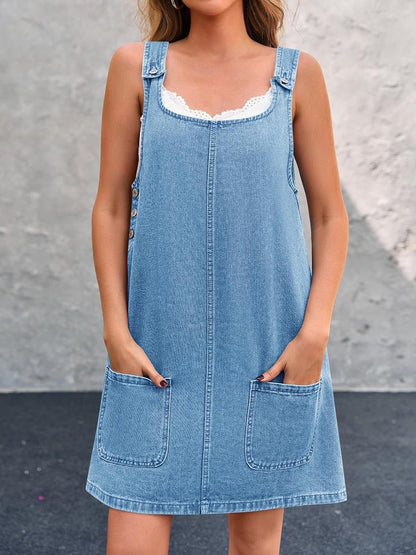 Lisa | Robe décontractée en jean à bretelles