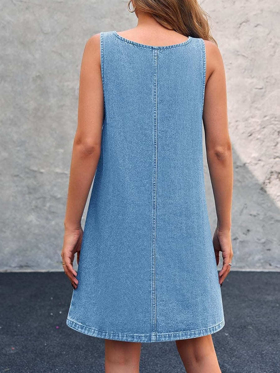 Lisa | Robe décontractée en jean à bretelles