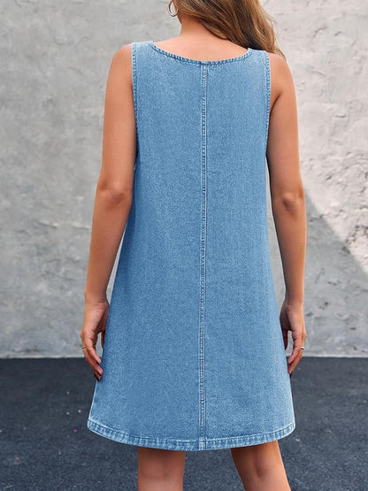 Lisa | Robe décontractée en jean à bretelles