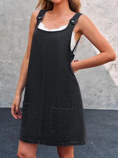 Lisa | Robe décontractée en jean à bretelles