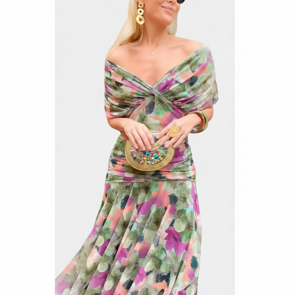 Vestido multicolor mejorado