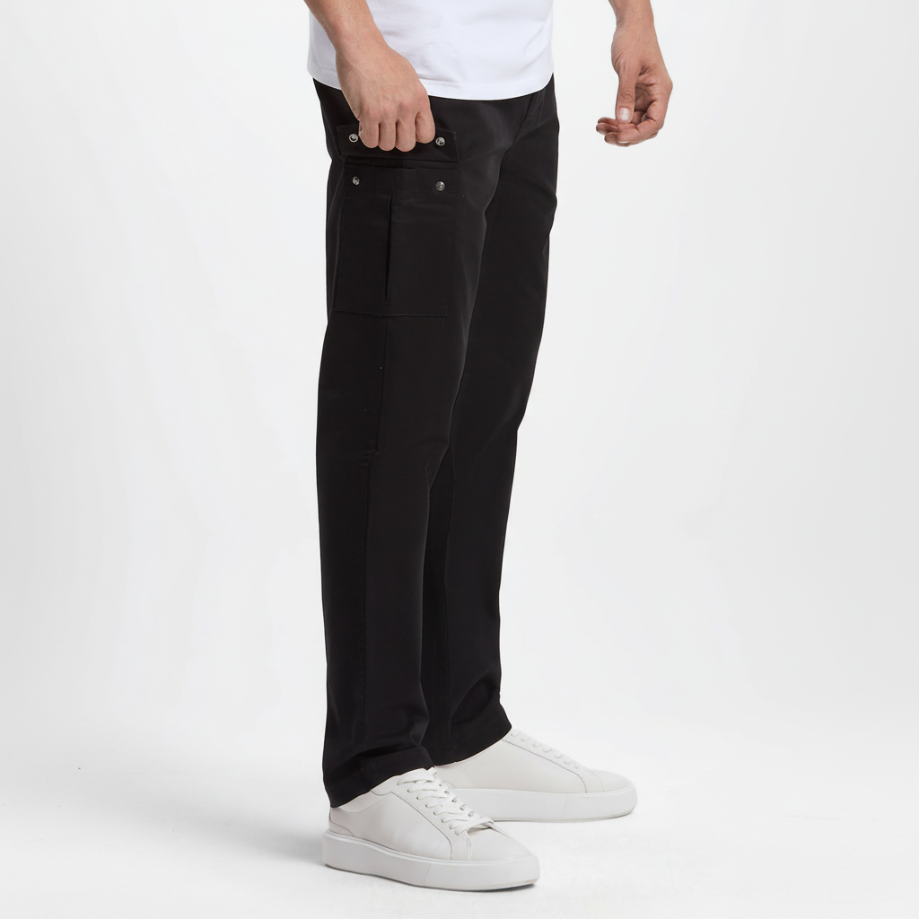 Vista lateral pantalones cargo mejorado