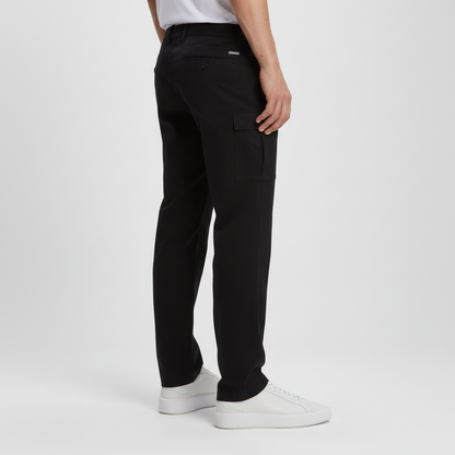 Vista lateral-trasera pantalones cargo mejorado